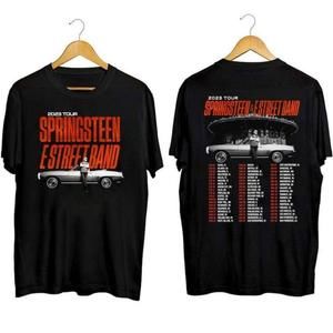 Bruce Springsteen 2 Sided Tour Shirt, Bruce Springsteen Unisex Tee Shirt